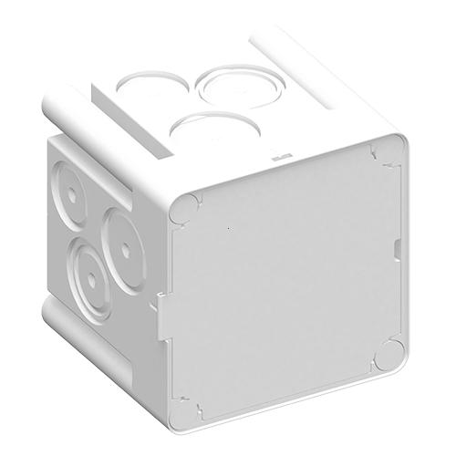 Flush-mounting back box 1x1 850°C