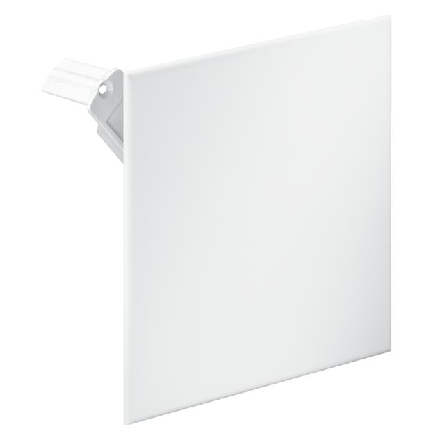 Push-on cover with diagonal support option, RAL 9010