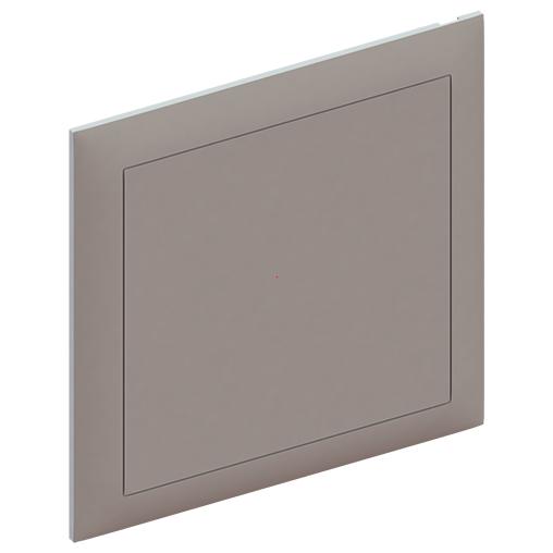 Push-on cover with diagonal support option, RAL 7047