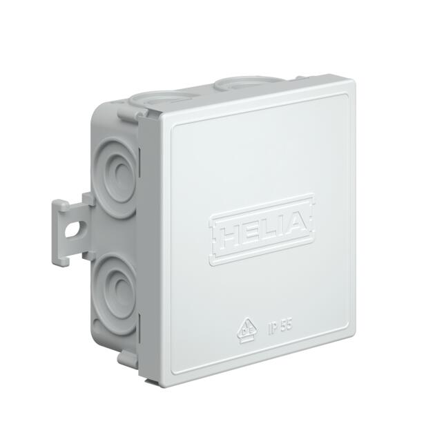 Cable junction box - 75x75x37 mm - light grey