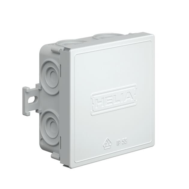 Cable junction box - 85x85x37 mm - light grey