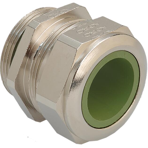 Cable glands Progress® EMC nickel-plated brass with contact sleeve for high temperature applications
