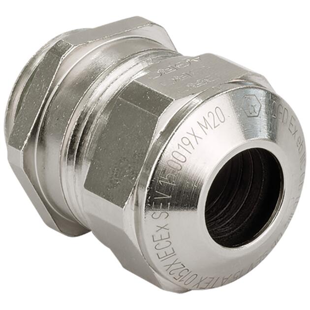 AGRO EMC cable glands Progress® nickel-plated brass with contact sleeve increased safety Ex e II