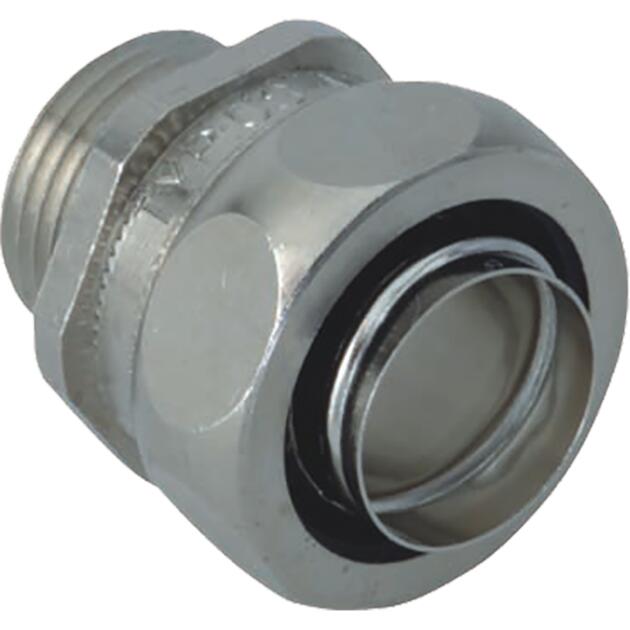Complete conduit gland nickel-plated brass