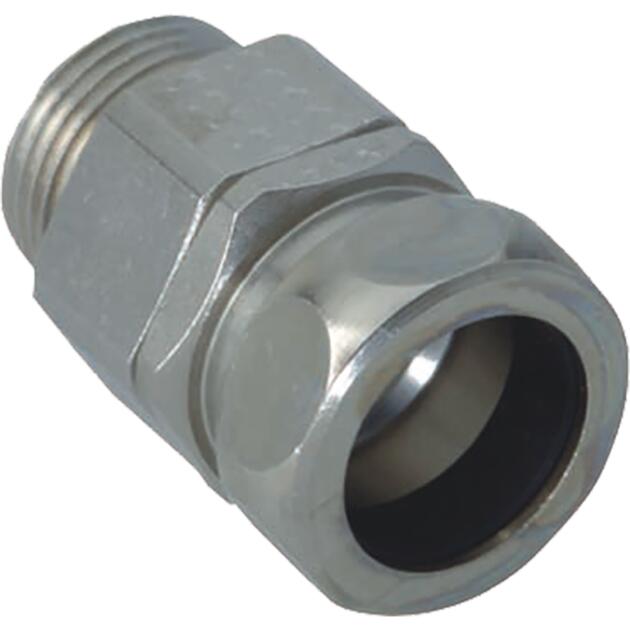 Swivelling conduit connectors nickel-plated brass
