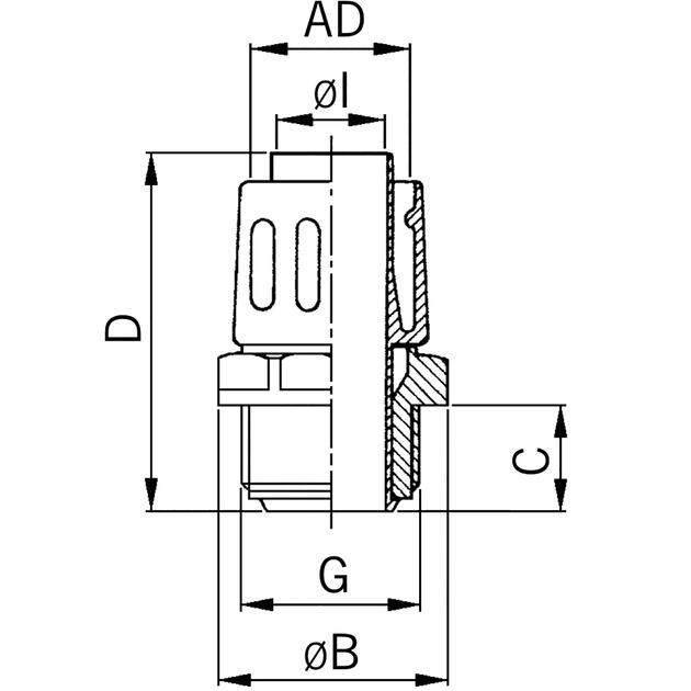 Raccord rotatif synthétique pour tuyau