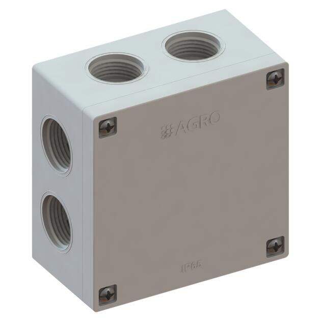 On-wall junction box Qbox®, IP 65, 82x82x45 mm, without clamps