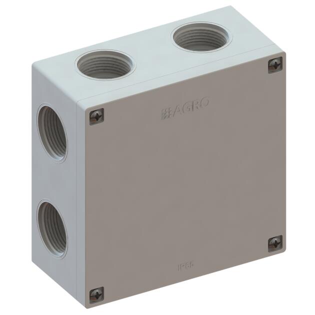 On-wall junction box Qbox®, IP 65, 105x105x50 mm, without clambs