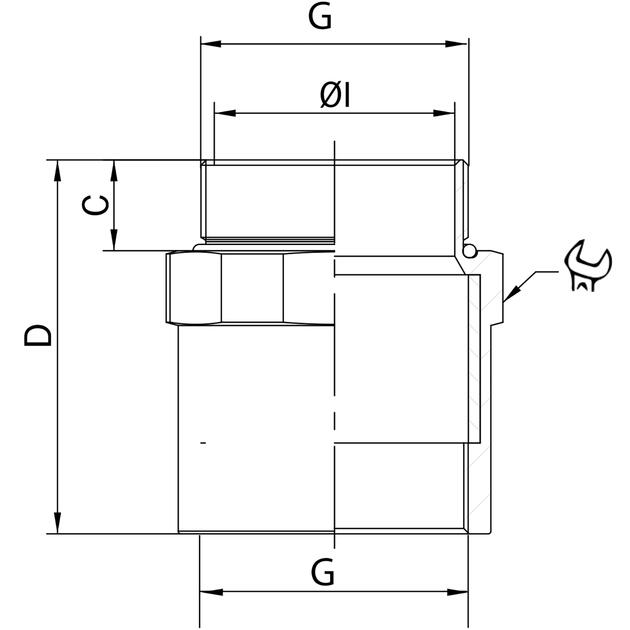 Brandschott Adapter ADMF